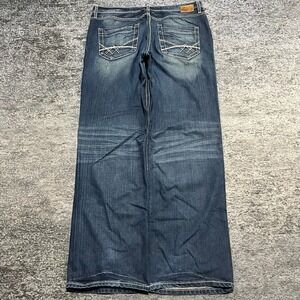 BKE Seth Jeans Mens 38x35 Blue Relaxed Baggy Grunge Y2K Wide Leg
